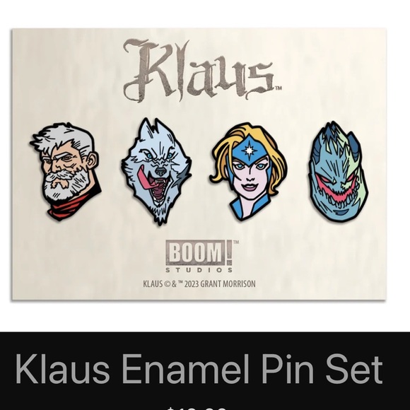 Klaus Boom Studio pins Dan Mora Klaus, Lilli, enchanting Snowmaiden, henchman - Picture 1 of 3